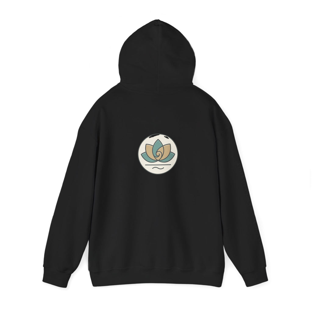 Tranquility Lotus Hoodie — Minimal Zen Meditation Sweatshirt
