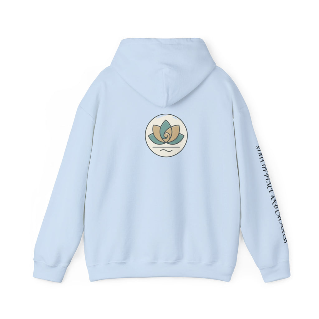 Tranquility Lotus Hoodie — Minimal Zen Meditation Sweatshirt