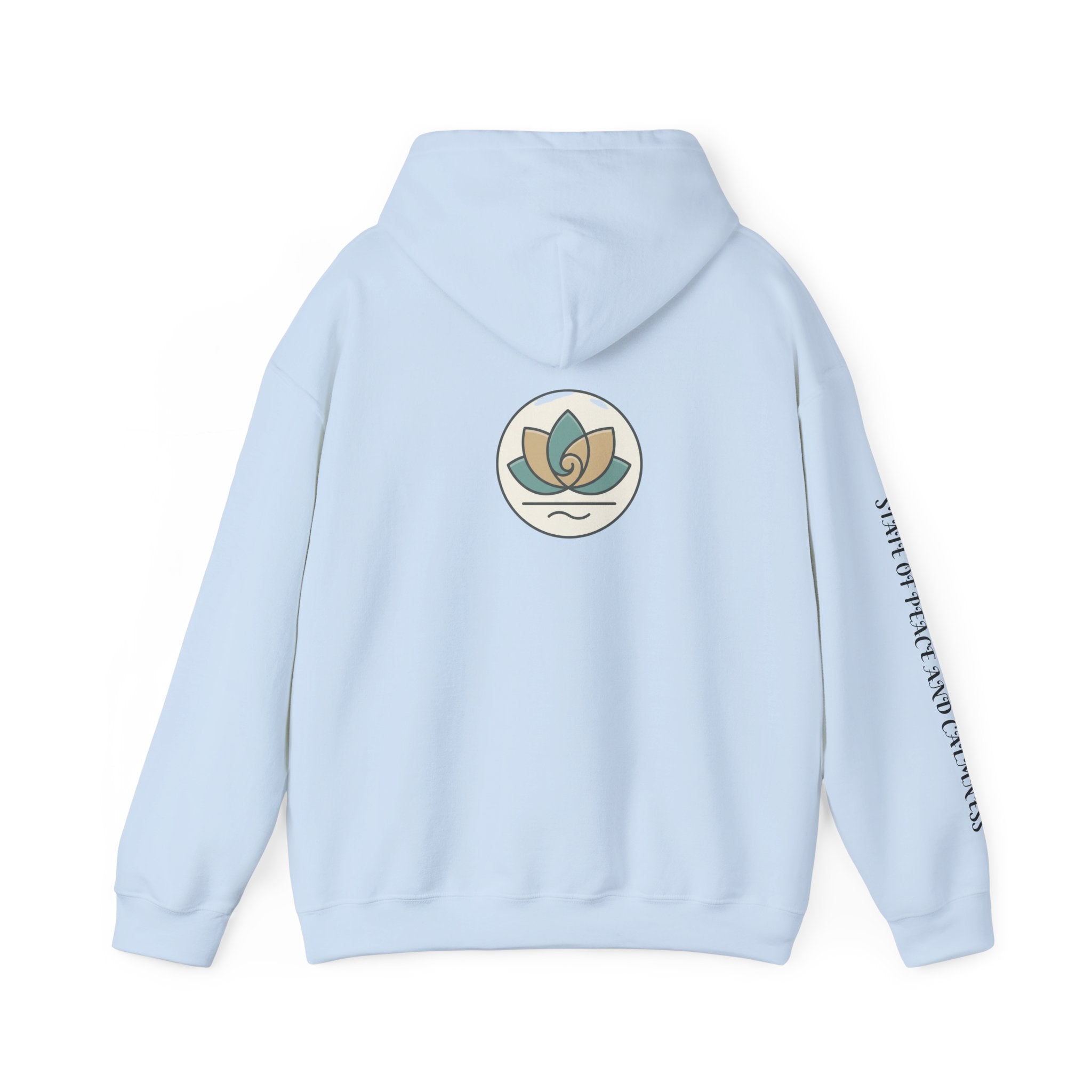 Tranquility Lotus Hoodie — Minimal Zen Meditation Sweatshirt