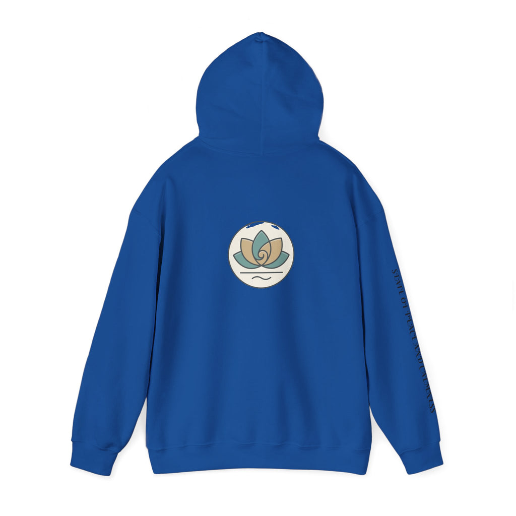 Tranquility Lotus Hoodie — Minimal Zen Meditation Sweatshirt