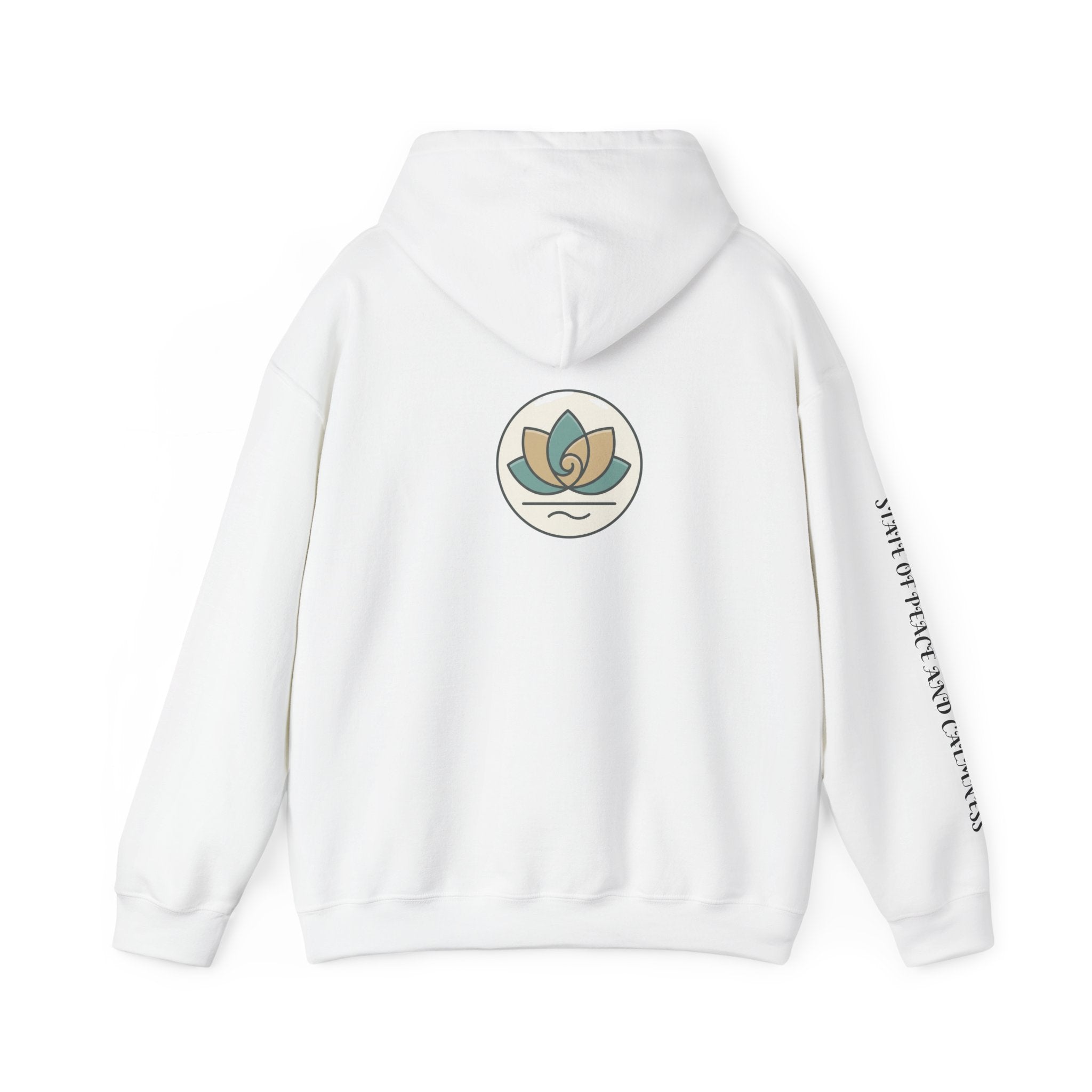 Tranquility Lotus Hoodie — Minimal Zen Meditation Sweatshirt