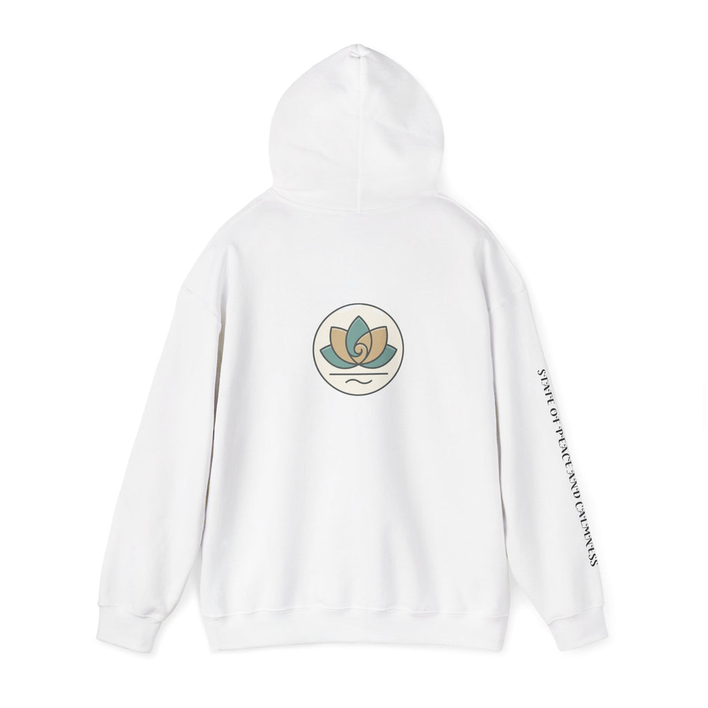 Tranquility Lotus Hoodie — Minimal Zen Meditation Sweatshirt