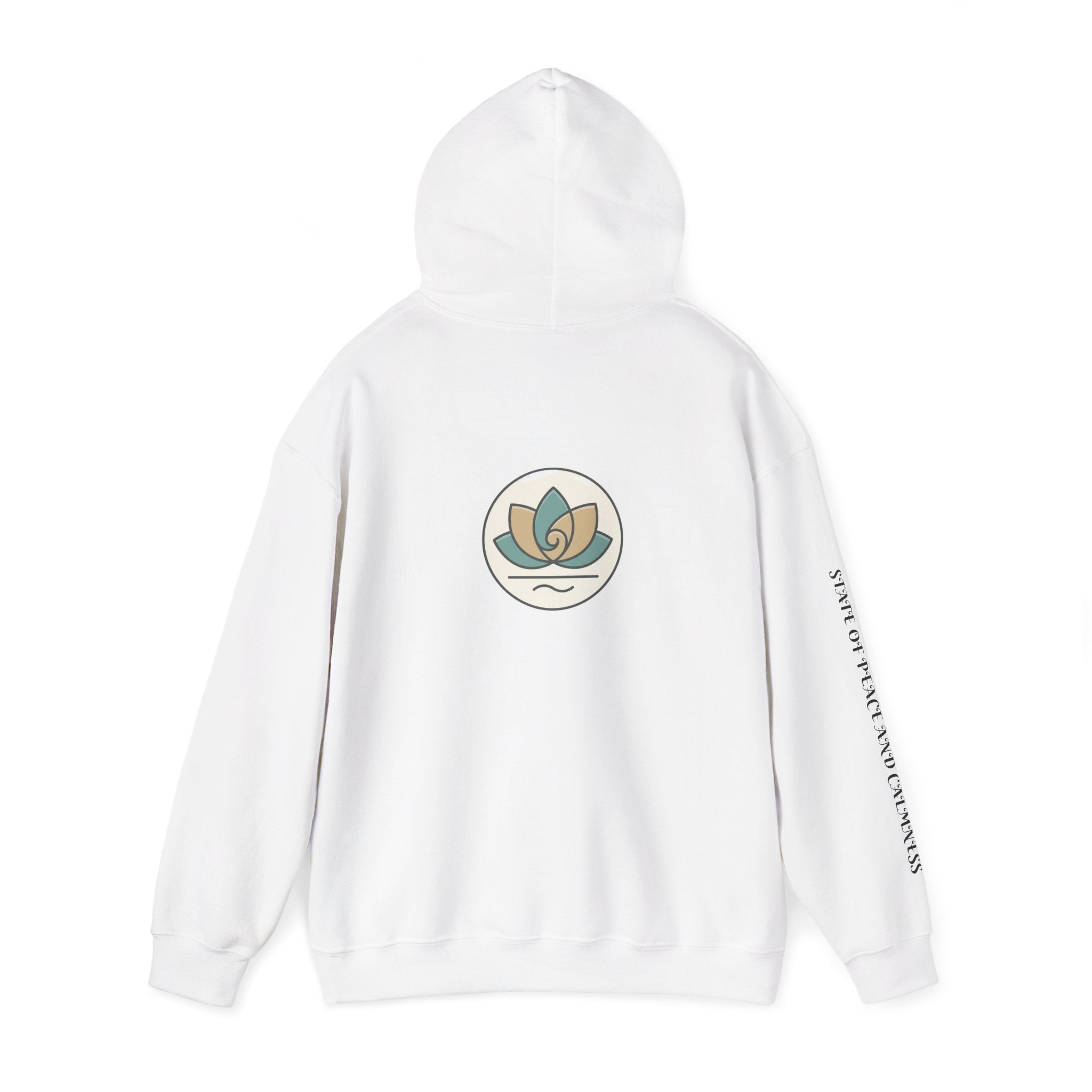 Tranquility Lotus Hoodie — Minimal Zen Meditation Sweatshirt