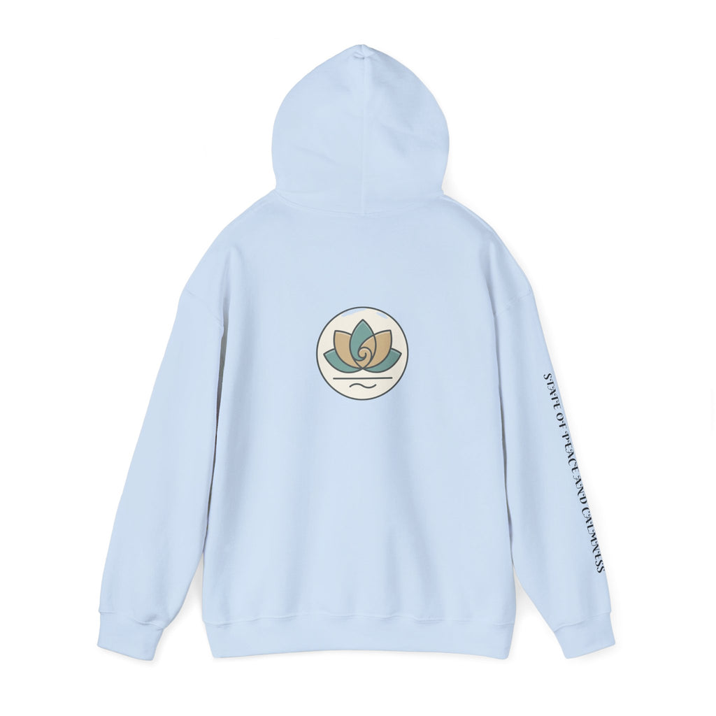 Tranquility Lotus Hoodie — Minimal Zen Meditation Sweatshirt