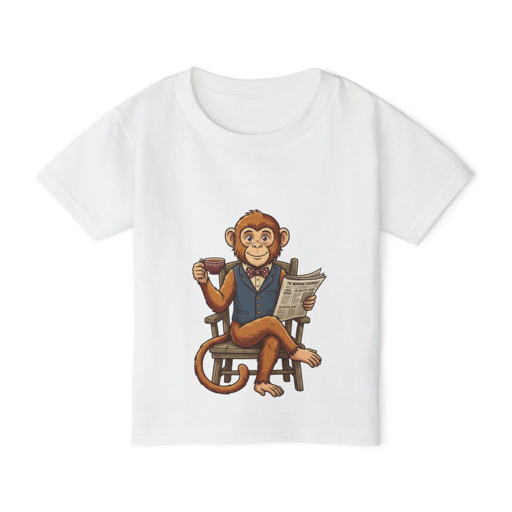 Toddler T-Shirt — Calmness Monkey Graphic (Tranquility Text)
