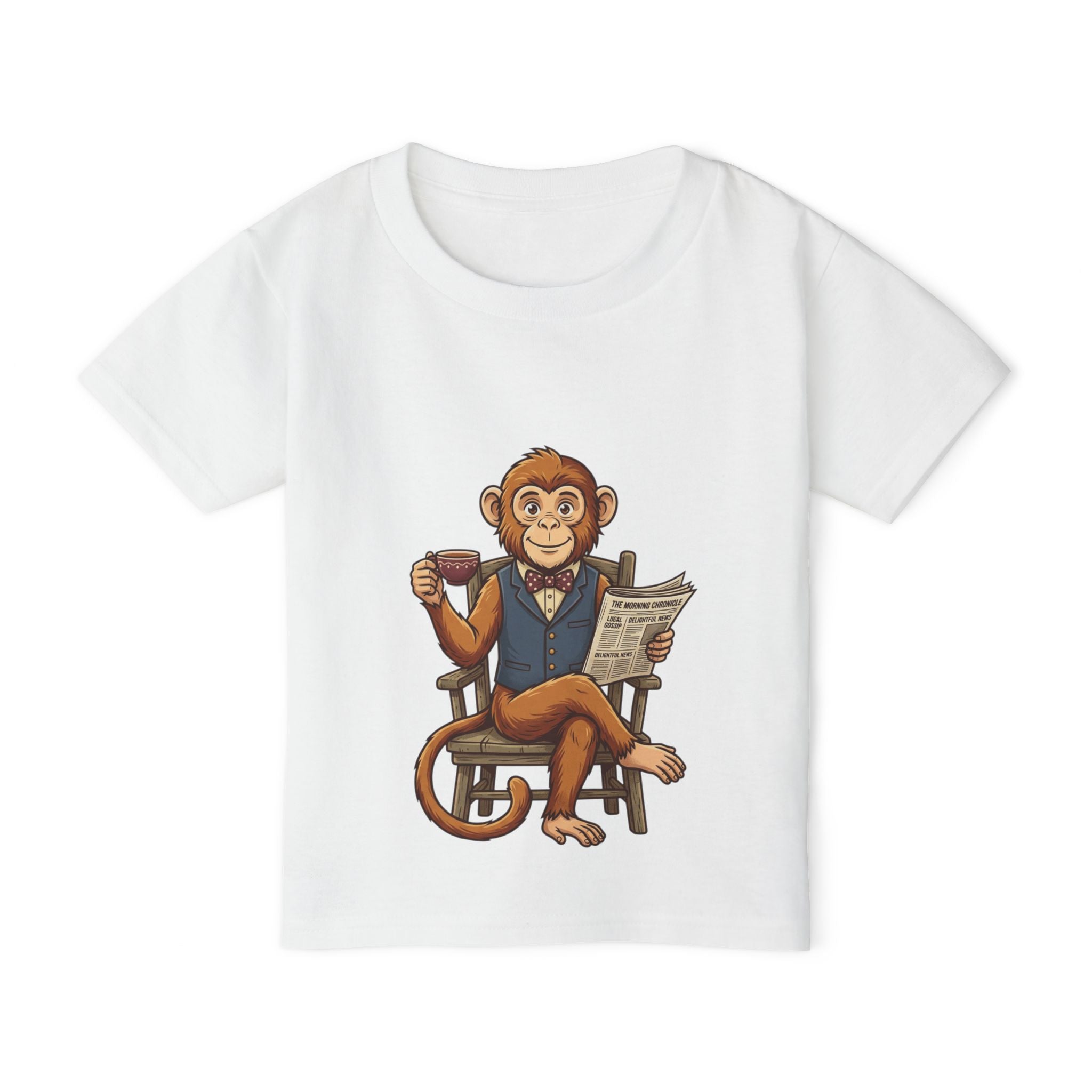 Toddler T-Shirt — Calmness Monkey Graphic (Tranquility Text)