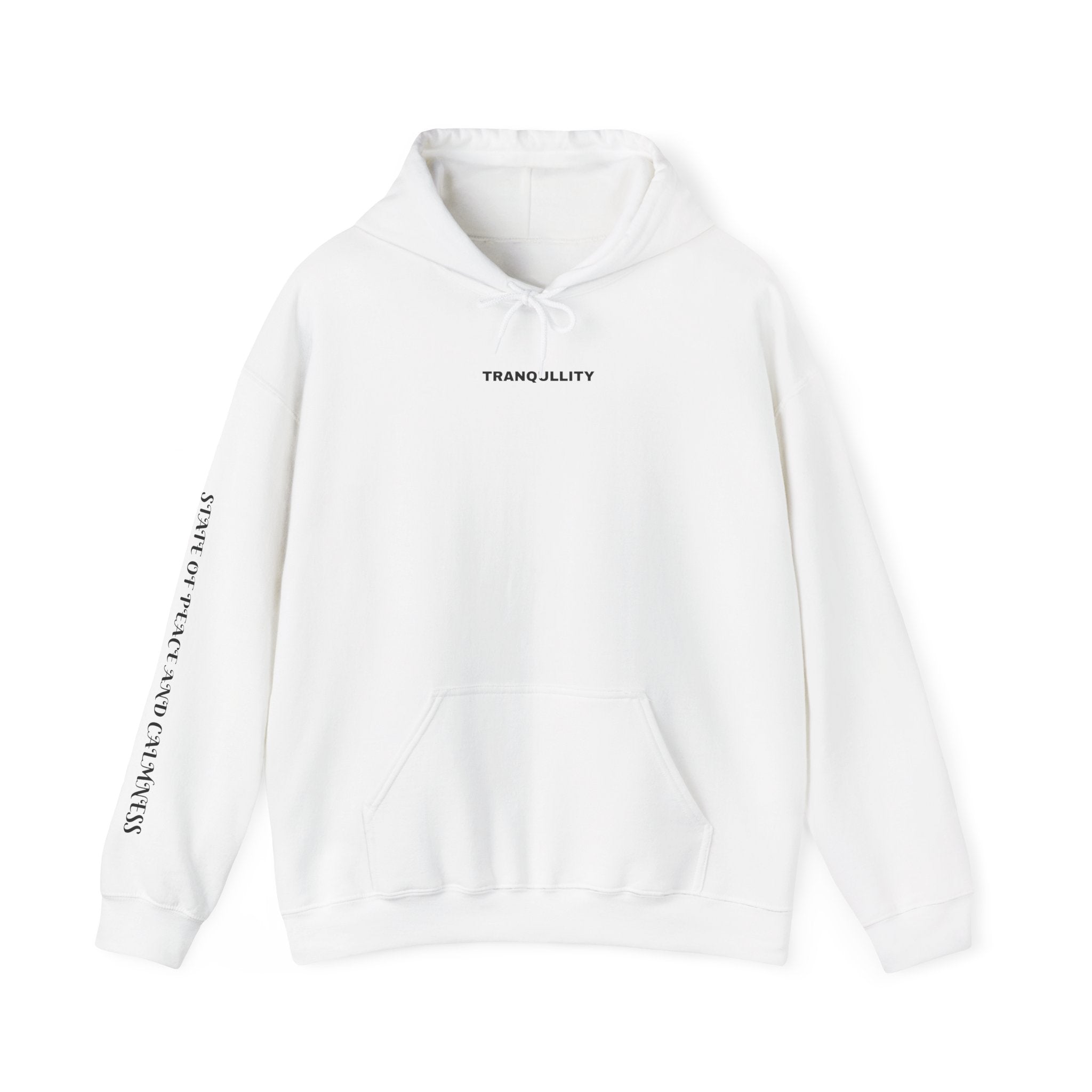 Tranquility Lotus Hoodie — Minimal Zen Meditation Sweatshirt